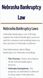 Mobile Screenshot of nebraskabankruptcy.com